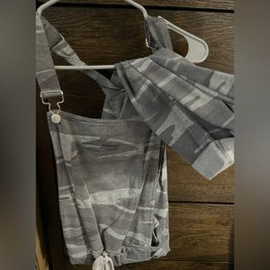 Z Supply camo jogger overalls